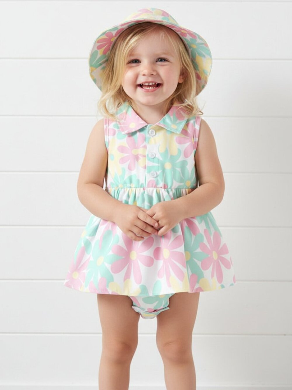 Colorful Daisy Dress Set, girl, toddler, NWT